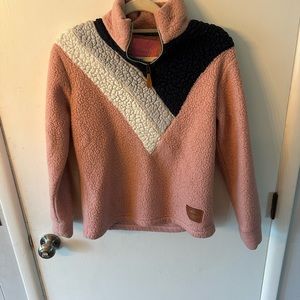 Simply Southern girls quarter zip fleece